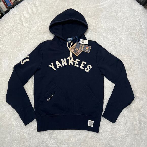 POLO RALPH LAUREN NEW YORK YANKEES HOODIE SIZE SMALL - Picture 1 of 5